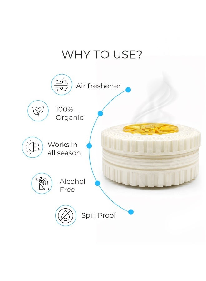 معطر جو جل برائحة الفراولة 250 جرام للسيارة والمنزل، يدوم طويلاً حتى 70 يومًا، مقاوم للانسكاب، خالي من الكحول، مناسب للاستخدام في جميع الفصول - KC-920 - Image 2